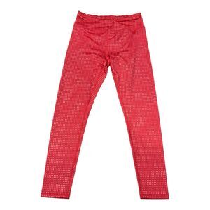 Zella Girls Red Polka Dot Ruffle Leggings Teen XL